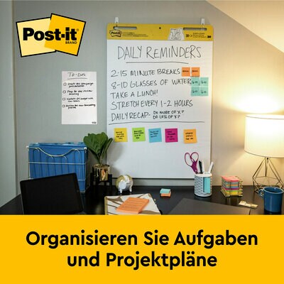Post-it® Meeting Charts: Organisieren Sie Aufgaben und Projektpläne