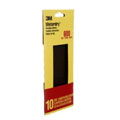 3M(TM) Imperial(TM) Wetordry(TM) Sandpaper 5921-18-CC 600 grit, 3-2/3 in x 9 in