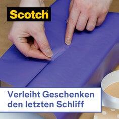 DE Scotch® Gift-Wrap Tape: Gives gifts a smooth, finished look