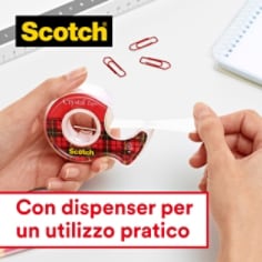 Scotch® Crystal Tape: Con dispenser per un utilizzo pratico