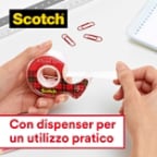 Scotch® Crystal Tape: Con dispenser per un utilizzo pratico