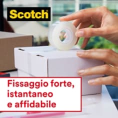 Scotch® Crystal Tape: Fissaggio forte, istantaneo e affidabile