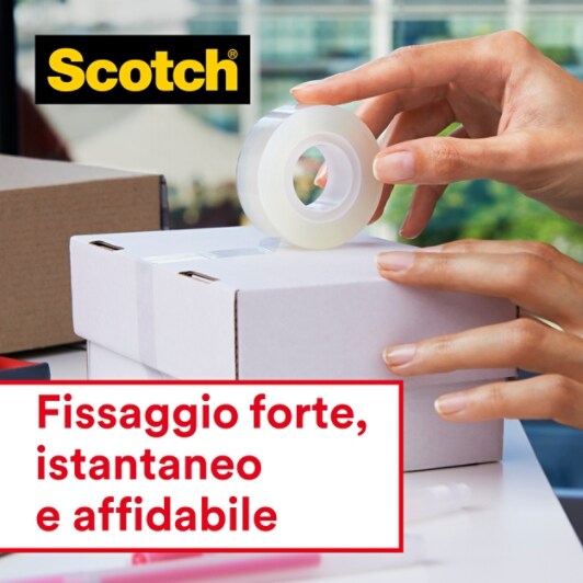 Scotch® Crystal Tape: Fissaggio forte, istantaneo e affidabile