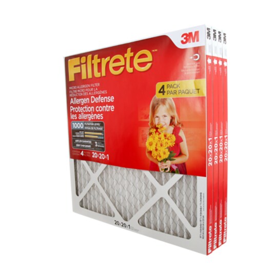 Filtrete™ Allergen Defense Micro Allergen Filter 9802DC-4PK, MPR 1000, 20 in x 20 in x 1 in