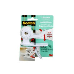 Scotch(R) Desktop Tape Dispenser C19-CLIP-SR-W, 1 Dispenser