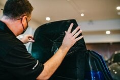 Installing Automotive Window Film on a Ferrari Pista, image 25