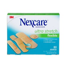 Nexcare™ Ultra Stretch Bandages CS203-CA, 80 pk, assorted