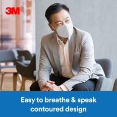 3M™ Advanced Filtering Face Mask - Easy to breathe