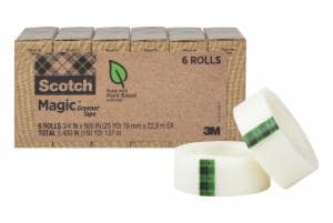 Scotch Magic Greener Tape 812-6P, 6 pack, 3/4 in x 900 in (19 mm x 22,8 m)image