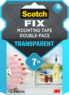 Scotch-Fix™ Transparent Mounting Tape 19mm x 5m 4910C-1950-P_CFIP