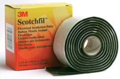 3M™ Scotchfil™ Ruban élastomère autosoudable isolant Noir 1,5m x 38mm avec liner