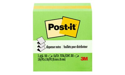 Post-it (R) Pop-up Notes, 3301-3AU-FF, 3 X 3 IN (76mm X 76MM)