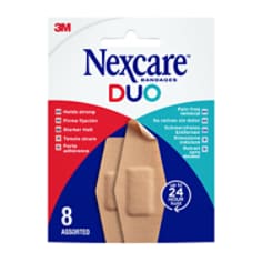 Nexcare™ DUO plasters, Assorted, 8/Pack

 - cfip