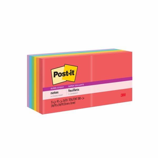Post-it Super Sticky Notes 654-12SSAN