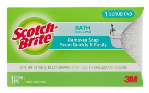 3M™ Scotch-Brite® Bath Scrub Pad 6623, White, 1 Piece/Pack