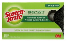 3M™ Scotch-Brite® Grill & Wok Scrub Pad 6621, Black, 1 Piece/Pack