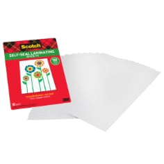 Scotch™ Self Sealing Laminating Sheets, 9in x 12in, 10 Sheets