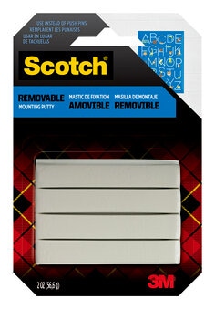 Scotch® Adhesive Putty 861, 1 oz (28,3 g) Removable