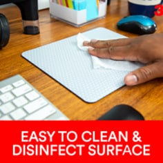3M Precise Mouse Pad with Repositionable Adhesive Back, 8.5in x 7in, Bitmap
