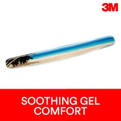 3M Gel Wrist Rest for Keyboards, Gel Comfort, 18", Beach Design