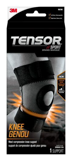 Attelle pour genou avec stabilisateurs latéraux Tensor(MC), 209602-CA, Moyen