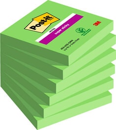 Post-it® Notes Product Packshot 654-6SS-GRN