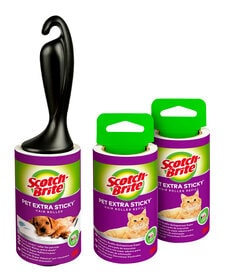 Scotch-Brite™ Lint Roller Pet Extra Sticky 48 Sheets + 2 Pet refill 48 Sheets - EU1 - cfop