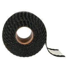 A roll of 3M™ Stamark™ High Performance All-Weather Contrast Tape, white pavement marking tape with black edging