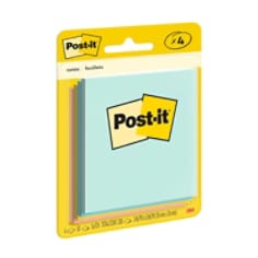 Post-it Notes, 3x3 in, 4 Pads, Beachside Café  Collection, 50 sheets/pd