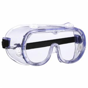 3M™ Goggle Chemical Splash, 91252P1-DC, Black Strap, Clear Lens, 10/caseimage