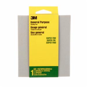 3M™ General Purpose Sanding Pad 916DC-NA, Contour Surface, 4 1/2 in x 5 1/2 in x 3/16 in, Super Fine, 1/pk 24 pks/csimage
