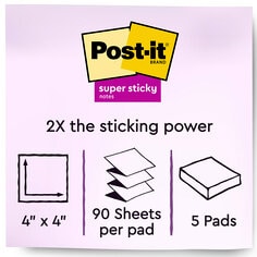 Post-it Super Sticky Notes B plus Image Number 1