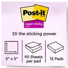 Post-it Super Sticky Notes B plus Image Number 1