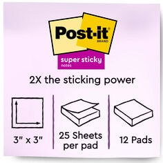 Post-it Super Sticky Notes B plus Image Number 1