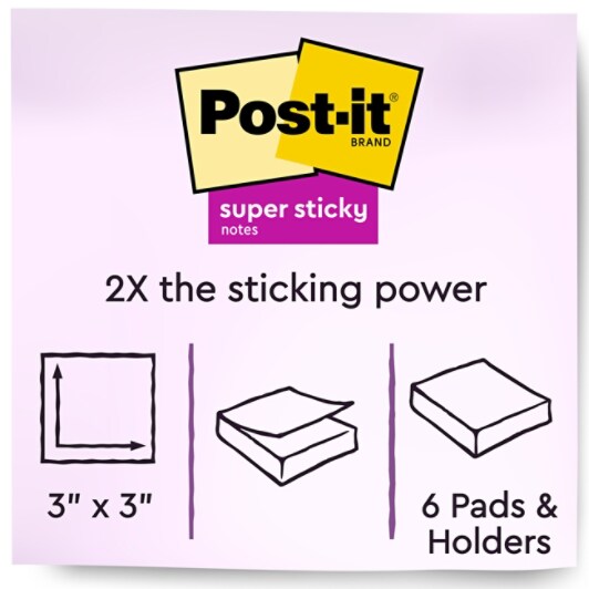 Post-it Super Sticky Notes B plus Image Number 1