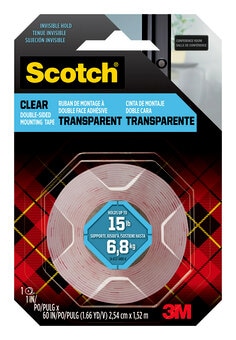 Scotch® Clear Double-Sided Mounting Tape 