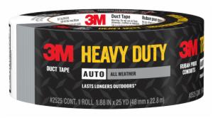3M™ Automotive Heavy Duty All Weather Duct Tape 2525-NA, 1.88 in x 25 yd (48 mm x 22.8 m), 6 rls/cs image 3M™ Automotive Heavy Duty All Weather Duct Tape 2525-NA, 1.88 in x 25 yd (48 mm x 22.8 m), 6 rls/csimage