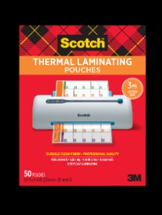 TP3854-50 Scotch(TM) Thermal Pouches Letter size