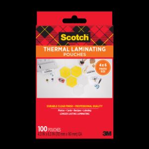 Scotch Thermal Pouches TP5900-100, for 4″x6″ Photos 100 CTimage