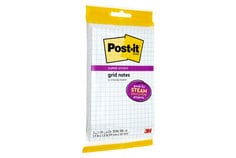 Post-it®, Super Sticky, Grid Notes, 3.9 IN x 5.8 IN (99mm x 147mm)