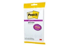 Post-it®, Super Sticky, Grid Notes, 3.9 IN x 5.8 IN (99mm x 147mm)