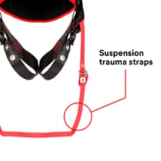 Suspension trauma strap: Integrated in all 3M™ Protecta® P200 Safety Harnesses