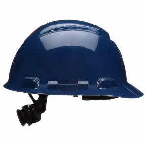 3M™ SecureFit Hard Hat H-710SFV-UV, Navy Blue, 4-Point Pressure Diffusion Ratchet Suspension, with UVicator, 20 ea/Caseimage