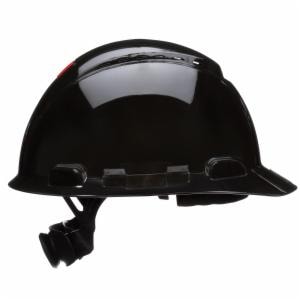 3M™ SecureFit Hard Hat H-712SFV-UV, Black, Vented, 4-Point Pressure Diffusion Ratchet Suspension, with Uvicator, 20 ea/Caseimage