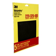3M™ Wetordry™ Sandpaper 9088DC-NA, 9 in x 11 in, Assorted grit