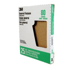 3M™ Aluminum Oxide Sandpaper 99405NA-M, 9 in x 11 in, 80 grit