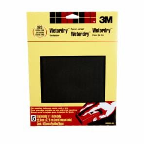 3M™ Wetordry Sanding Sheets 9086DC-NA, 9 in x 11 in, 320 grit, 5 sheets/pk, 10 pks/inner, 50 pks/cs image 3M™ Wetordry Sanding Sheets 9086DC-NA, 9 in x 11 in, 320 grit, 5 sheets/pk, 10 pks/inner, 50 pks/csimage