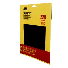 3M™ Wetordry™ Sanding Sheets 9087NA, 9 in x 11 in, 220 grit