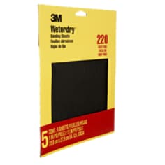 3M™ Wetordry™ Sanding Sheets 9087NA, 9 in x 11 in, 220 grit
