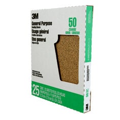 3M™ Aluminum Oxide Sandpaper 99406NA-M, 9 in x 11 in, 50 grit